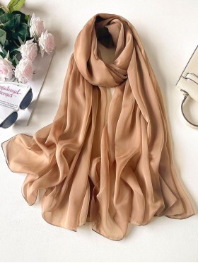 Solid Colour Chiffon Fashion Scarf